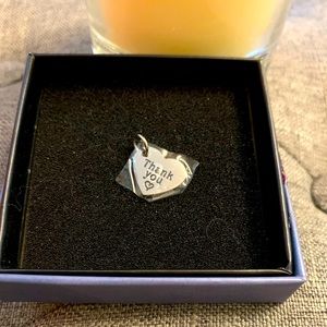 🎁3/$15🎁 Small “Thank You” Charm Silver